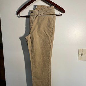 Charter Club Corduroys size 6P cream color previously worn